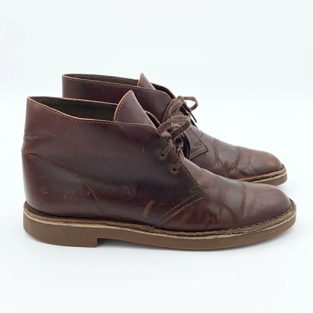 Clarks Originals Desert Boots Beeswax Brown Leather Chukka Men’s